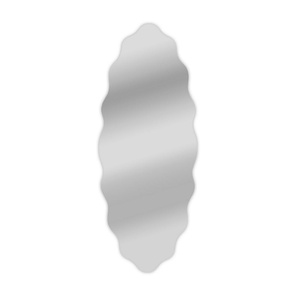 Chloe'S Reflection Verical/Horizontal Hanging Oval Shaped Frameless Wall Mirror 49" Height