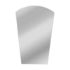 Reflection Verical/Horizontal Hanging Arched-Rectangle Shaped Frameless Wall Mirror 35" Height