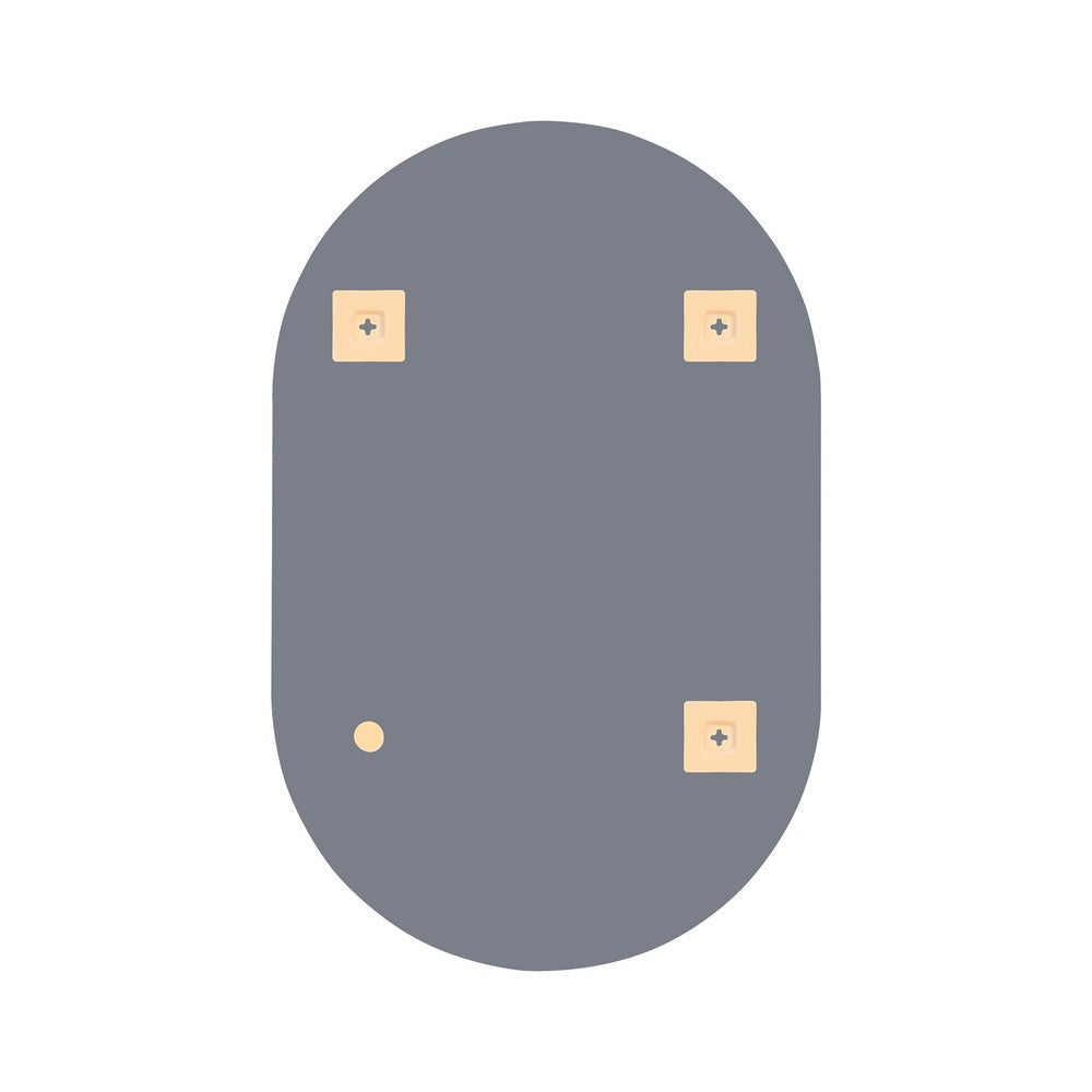 Chloe’S Reflection Verical/Horizontal Hanging Round Shaped Frameless Wall Mirror 33’’ Height CHL-CH7M013SV33-VOV