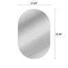 Chloe’S Reflection Verical/Horizontal Hanging Round Shaped Frameless Wall Mirror 33’’ Height CHL-CH7M013SV33-VOV