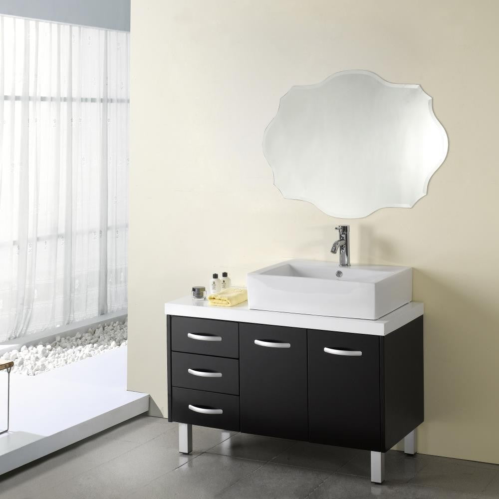 Lighting CAVERLY Large Frameless Wall Mirror 24x32 CHL-CH7M014SV24-FIR