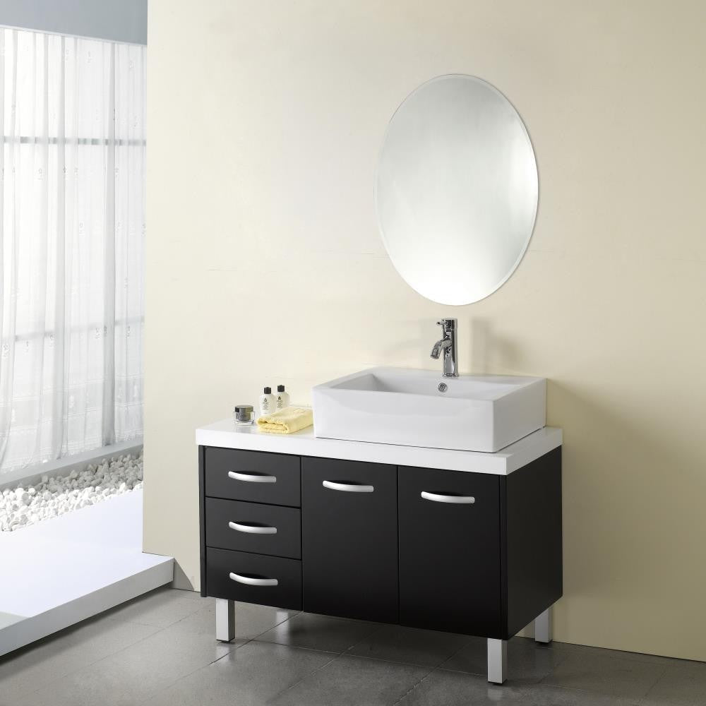 Lighting MAISIE Large Frameless Wall Mirror 28x35 CHL-CH7M035SV28-FRT