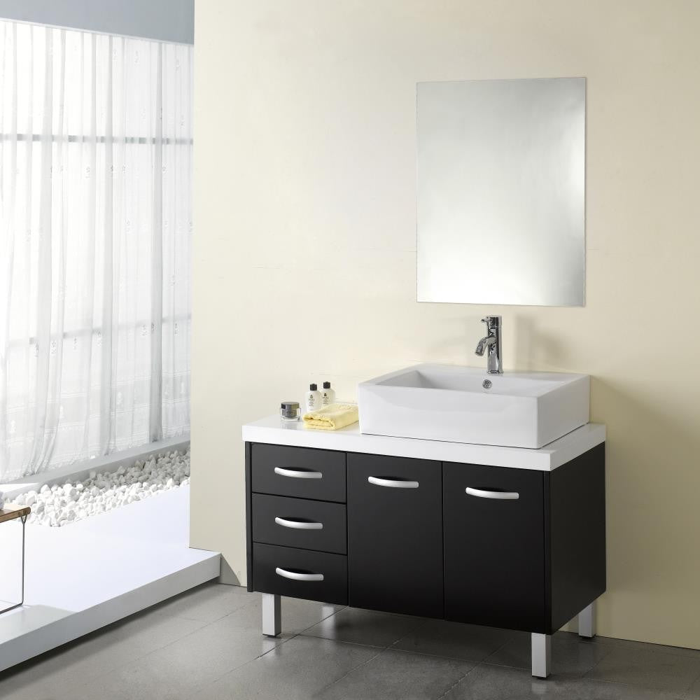Lighting BALDWIN Large Frameless Wall Mirror 28x35 CHL-CH7M063SV28-FRT