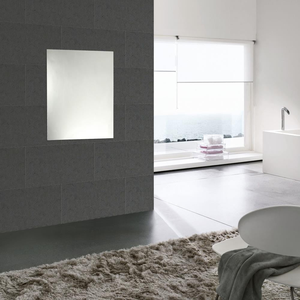 Lighting BALDWIN Large Frameless Wall Mirror 28x35 CHL-CH7M063SV28-FRT