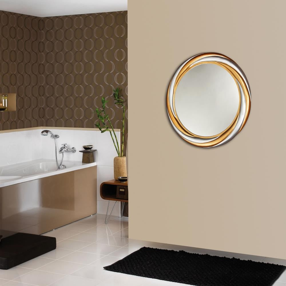 Lighting TERRILL Framed Wall Mirror 24x24 CHL-CH7M098GS26-FRD
