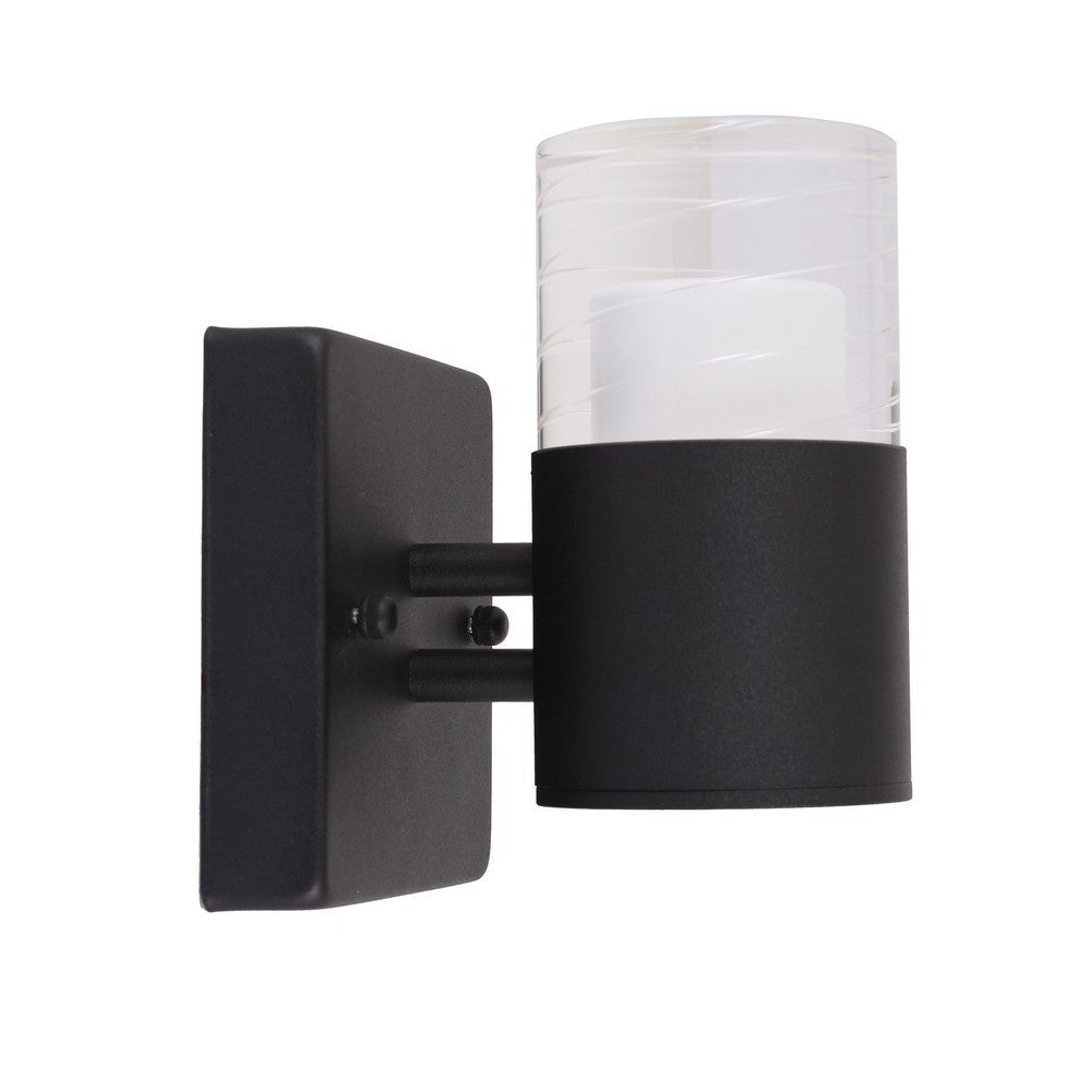 Lighting AALOK 1 Light LED In/Out Door Wall Sconce 3000K Warm White 7’’ Tall CHL-CH7Q001BK07-LW1