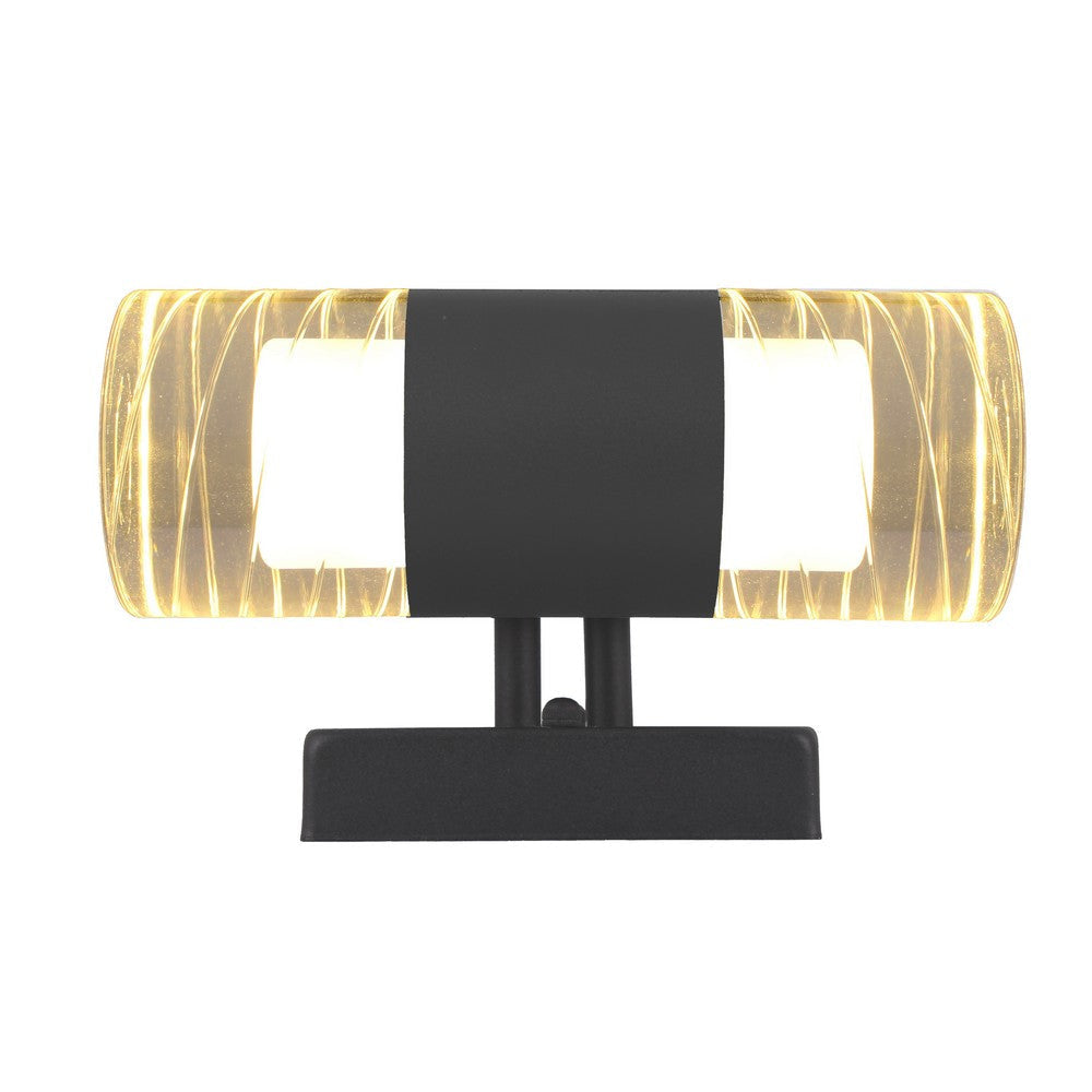 Lighting AALOK 2 Light LED In/Out Door Wall Sconce 3000K Warm White 10’’ Tall CHL-CH7Q001BK10-LW2