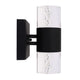 Lighting AMBERT 2 Light LED In/Out Door Wall Sconce 3000K Warm White 10’’ Tall CHL-CH7Q032BK10-LW2