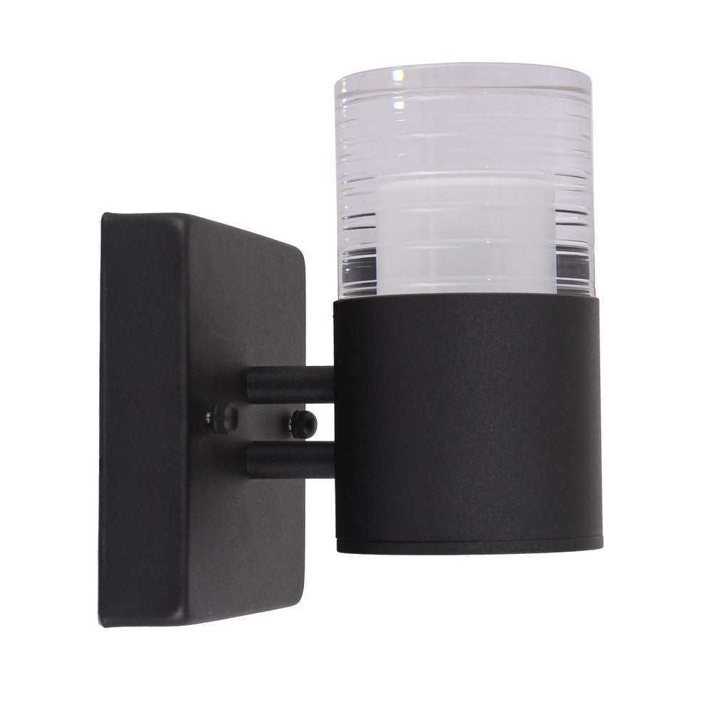 Lighting ANWAR 1 Light LED In/Out Door Wall Sconce 3000K Warm White 7’’ Tall CHL-CH7Q037BK07-LW1