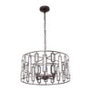Lighting NAOMI Contemporary 4 Light Rubbed Bronze Ceiling Pendant 20’’ Wide CHL-CH7R038RB20-UP4