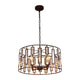 Lighting NAOMI Contemporary 4 Light Rubbed Bronze Ceiling Pendant 20’’ Wide CHL-CH7R038RB20-UP4