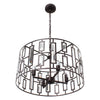 Lighting NAOMI Contemporary 4 Light Rubbed Bronze Ceiling Pendant 20’’ Wide CHL-CH7R038RB20-UP4