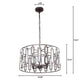 Lighting NAOMI Contemporary 4 Light Rubbed Bronze Ceiling Pendant 20’’ Wide CHL-CH7R038RB20-UP4