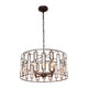 Lighting NAOMI Contemporary 4 Light Rubbed Bronze Ceiling Pendant 20" Wide