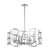 Lighting WILLOW Transitional 6 Light Chrome Ceiling Pendant 25’’ Wide CHL-CH7S022CM25-UP6