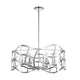Lighting WILLOW Transitional 6 Light Chrome Ceiling Pendant 25’’ Wide CHL-CH7S022CM25-UP6