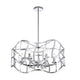 Lighting WILLOW Transitional 6 Light Chrome Ceiling Pendant 25’’ Wide CHL-CH7S022CM25-UP6