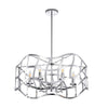 Lighting WILLOW Transitional 6 Light Chrome Ceiling Pendant 25’’ Wide CHL-CH7S022CM25-UP6