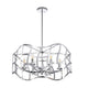 Lighting WILLOW Transitional 6 Light Chrome Ceiling Pendant 25’’ Wide CHL-CH7S022CM25-UP6