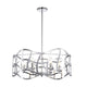 Lighting WILLOW Transitional 6 Light Chrome Ceiling Pendant 25" Wide
