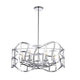 Lighting WILLOW Transitional 6 Light Chrome Ceiling Pendant 25’’ Wide CHL-CH7S022CM25-UP6