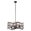 Lighting WILLOW Transitional 6 Light Oil Rubbed Bronze Ceiling Pendant 25’’ Wide CHL-CH7S022RB25-UP6