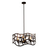 Lighting WILLOW Transitional 6 Light Oil Rubbed Bronze Ceiling Pendant 25’’ Wide CHL-CH7S022RB25-UP6