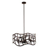 Lighting WILLOW Transitional 6 Light Oil Rubbed Bronze Ceiling Pendant 25’’ Wide CHL-CH7S022RB25-UP6