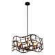 Lighting WILLOW Transitional 6 Light Oil Rubbed Bronze Ceiling Pendant 25’’ Wide CHL-CH7S022RB25-UP6