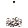 Lighting WILLOW Transitional 6 Light Oil Rubbed Bronze Ceiling Pendant 25’’ Wide CHL-CH7S022RB25-UP6