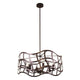 Lighting WILLOW Transitional 6 Light Oil Rubbed Bronze Ceiling Pendant 25’’ Wide CHL-CH7S022RB25-UP6