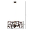 Lighting WILLOW Transitional 6 Light Oil Rubbed Bronze Ceiling Pendant 25’’ Wide CHL-CH7S022RB25-UP6