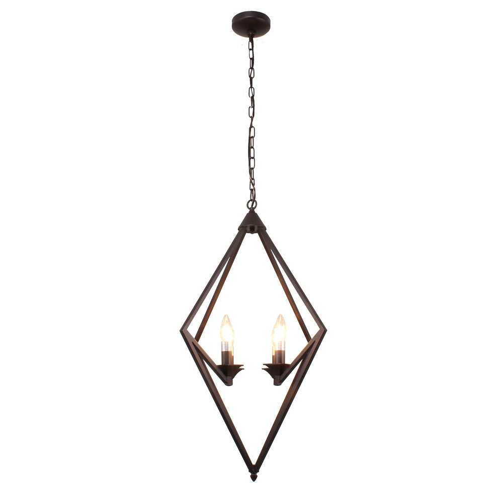 Transitional Metal 4 Light Ceiling Pendant with Wall Outlet Switch Bronze CHL-CH7S035RB20-UP4