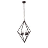 Transitional Metal 4 Light Ceiling Pendant with Wall Outlet Switch Bronze CHL-CH7S035RB20-UP4