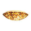CHLOE Lighting CROWN Mosaic-Style 2 Light Ceiling-Flush Fixture 12" Wide