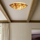 CHLOE Lighting CROWN Mosaic-Style 2 Light Ceiling-Flush Fixture 12’’ Wide CHL-CH8C402BW12-CF2