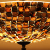 CHLOE Lighting CROWN Mosaic-Style 2 Light Semi-Flush Ceiling Fixture 16’’ Wide CHL-CH8C402BW16-UF2