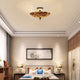 CHLOE Lighting CROWN Mosaic-Style 2 Light Semi-Flush Ceiling Fixture 16’’ Wide CHL-CH8C402BW16-UF2