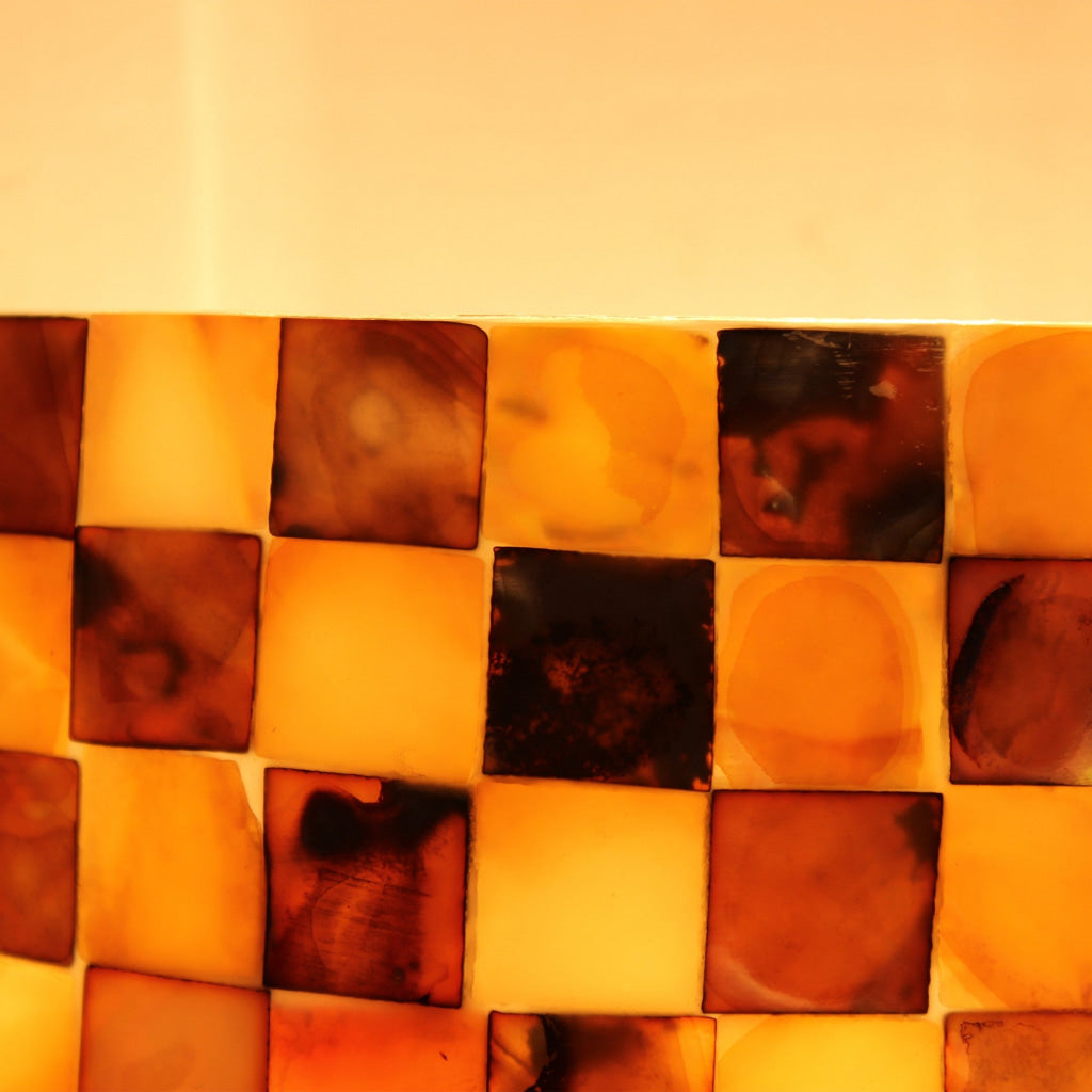 Chloe Lighting Shelley Mosaic-Style Seashell Wall Sconce 8’’ Height CHL-CH8C728BC08-WS1