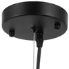 Metal 3 Light Ceiling Pendant with Wall Outlet Switch Black and Silver CHL-CH8D060BK16-DP3