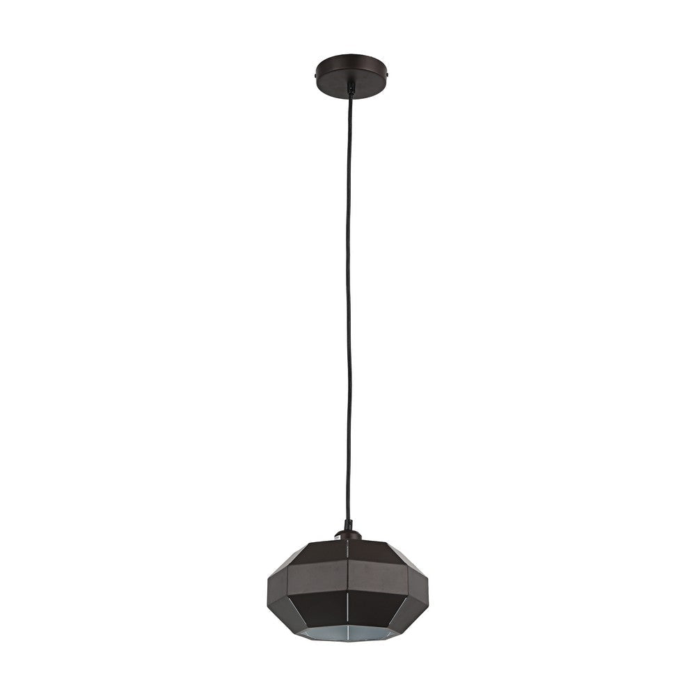 Lighting FINN Contemporary-Style 1 Light Brown and White Ceiling Mini Pendant 10’’ Wide CHL-CH8D479BR10-DP1