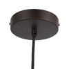 Lighting FINN Contemporary-Style 1 Light Brown and White Ceiling Mini Pendant 10’’ Wide CHL-CH8D479BR10-DP1