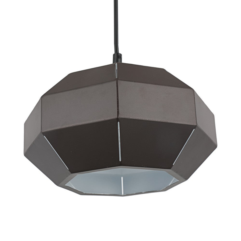 Lighting FINN Contemporary-Style 1 Light Brown and White Ceiling Mini Pendant 10’’ Wide CHL-CH8D479BR10-DP1