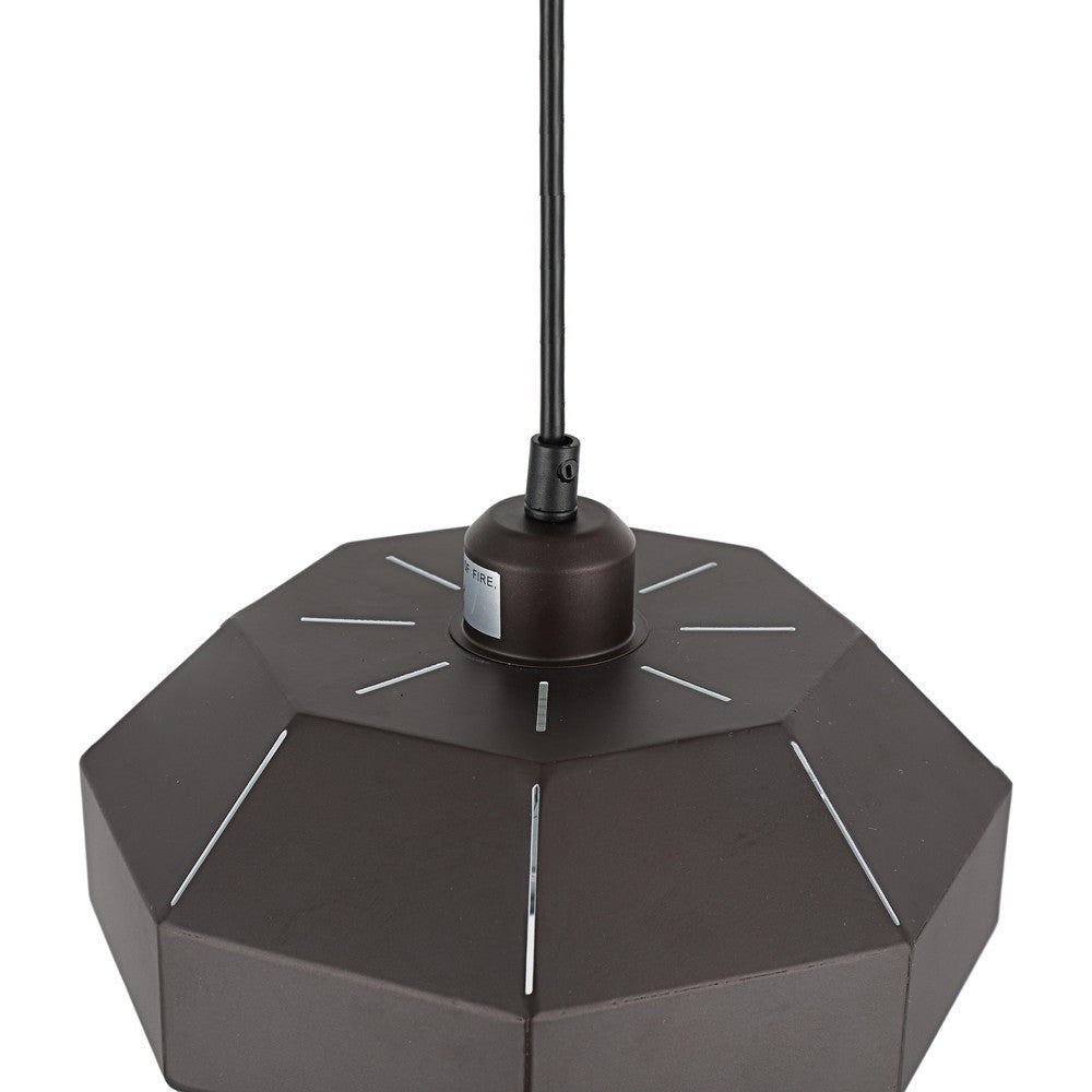 Lighting FINN Contemporary-Style 1 Light Brown and White Ceiling Mini Pendant 10’’ Wide CHL-CH8D479BR10-DP1