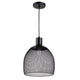 Industrial Style Mini Ceiling Pendant Light with Cage Shade Black CHL-CH8D544BK11-DP1