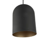 Lighting IRONCLAD Contemporary-Style 1 Light Black and Gold Ceiling Mini Pendant 8’’ Wide CHL-CH8D655BK08-DP1