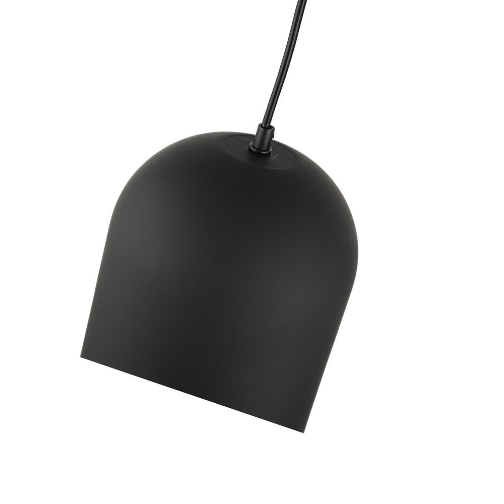 Lighting IRONCLAD Contemporary-Style 1 Light Black and Gold Ceiling Mini Pendant 8’’ Wide CHL-CH8D655BK08-DP1