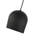 Lighting IRONCLAD Contemporary-Style 1 Light Black and Gold Ceiling Mini Pendant 8’’ Wide CHL-CH8D655BK08-DP1