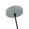 Lighting IRONCLAD Contemporary-Style 1 Light Gray and White Ceiling Mini Pendant 8’’ Wide CHL-CH8D655GY08-DP1