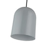 Lighting IRONCLAD Contemporary-Style 1 Light Gray and White Ceiling Mini Pendant 8’’ Wide CHL-CH8D655GY08-DP1